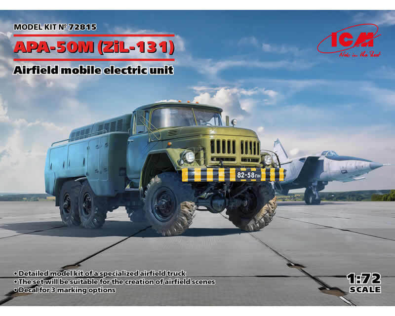 ICM 72815 APA-50M (ZiL-131) Airfield mobile electric unit 1:72 modellismo