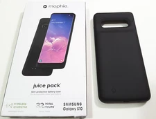 Mophie Juice Pack Protective Battery Case For Samsung Galaxy S10 – BLACK
