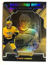 2019-20 Dante Fabbro SPX Shadow Box Gold Rookie Auto /150