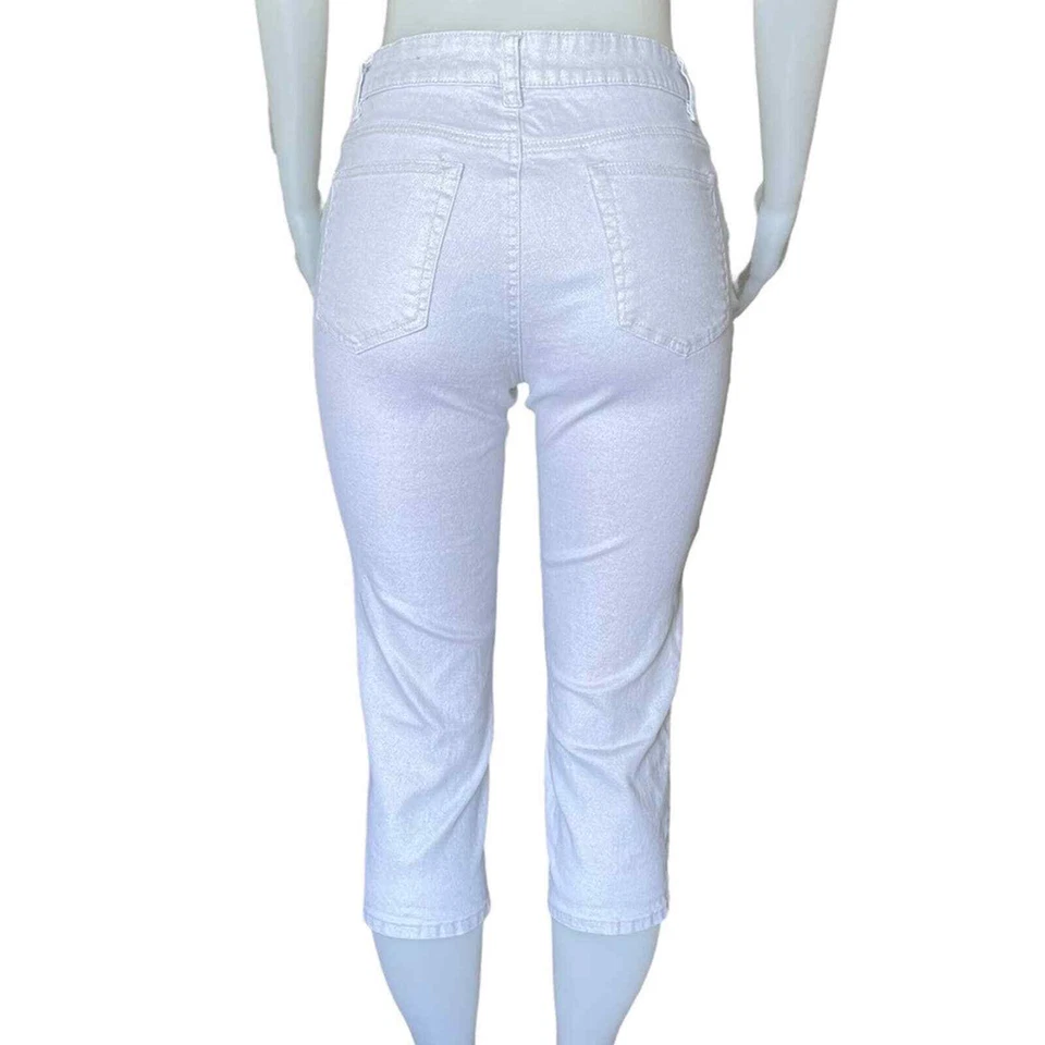 Capris branco metálico Laura Ashley - Imagem 2 de 4