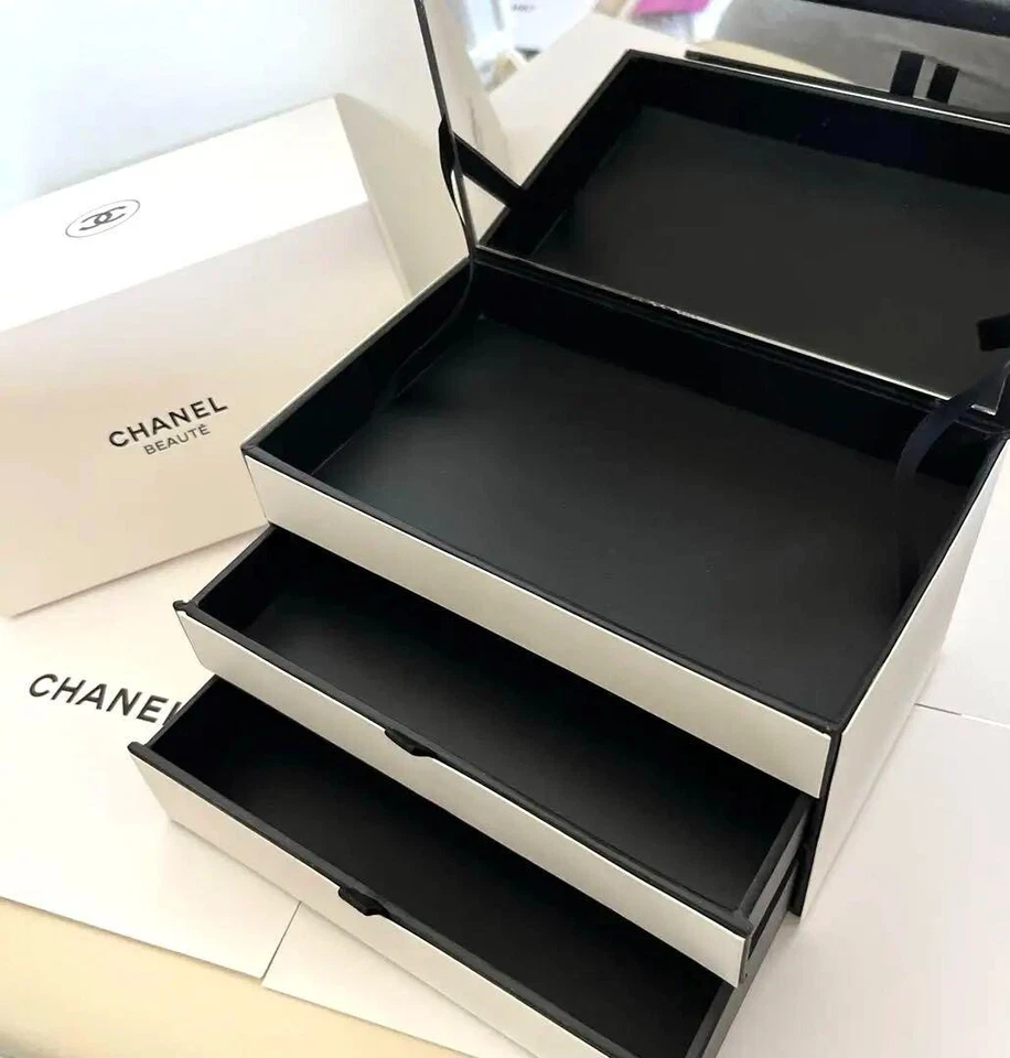 CHANEL BEAUTE Beauty VIP GWP Gift Makeup Jewelry Drawer Storage Vanity Box japan - Image 3 of 4
