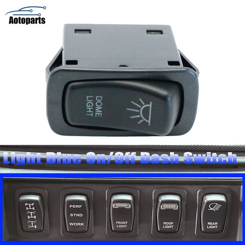 New Dome Light Blue LED On/Off Dash Switch For 2018-2025 Polaris Ranger ...