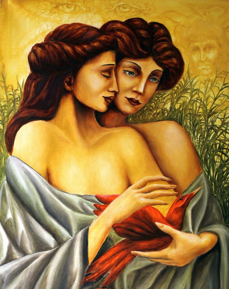 Pintura Original Lienzo al Óleo Arte Moderno Contemporáneo de Pronkin 1999 HAPPINES Foto 4 de 4