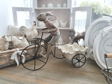 CLAYRE & EEF Oster Deko Figur EIERHALTER HASE 24x26x11cm beige Polyresin Ostern