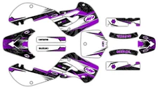 Suzuki RM65 01+ FMF Exhaust Graphic Kit Shroud Decal RM 65 decal sticker Purple