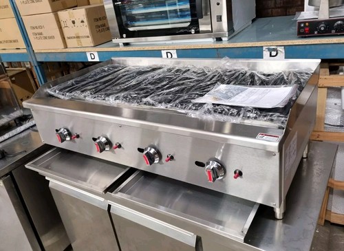 COMMERCIAL 4 BURNER GAS CHARGRILL BBQ GRILL  HEAVY DUTY PERI PERI GRILL 1200MM - Bild 7 von 8