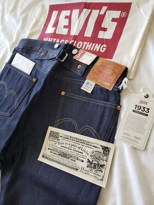 LEVI'S 1933 501 xx VINTAGE CLOTHING LVC Japanese Raw Selvedge 1937