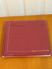 Creative Memories 12x12 Red Album Gold Trim Opportunity Knocks FREE SHIPPING 