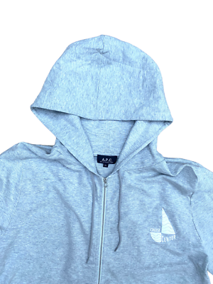 Grey Zipped Hoodie Cruise Center Size XL APC