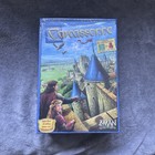 Carcassonne Board Game | Inc River & Abbot Expansions | 2-5 Players Complete