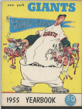 1955 New York Giants Yearbook VG/EX Condition 1954 Champions (3)