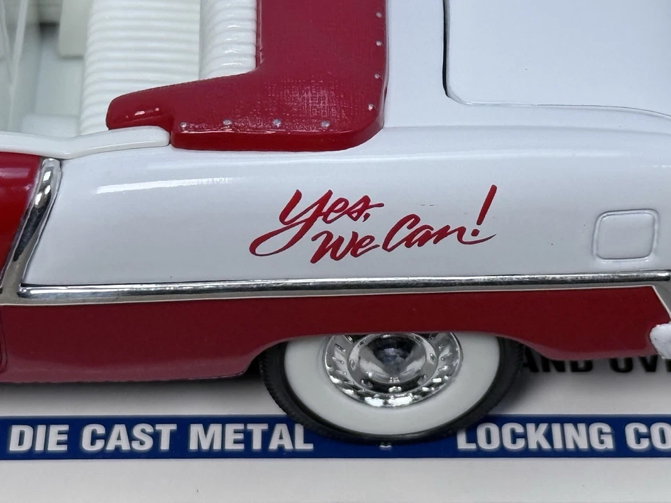1955 Chevy Convertible Die-Cast Car Sentry Hardware “Yes We Can” 1st Edition - Image 3 of 4