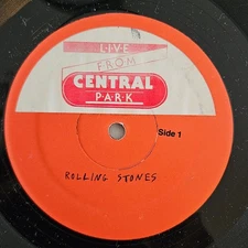 Rolling Stones Grateful Dead Live From Central Park Rare Canada Radioshow LP