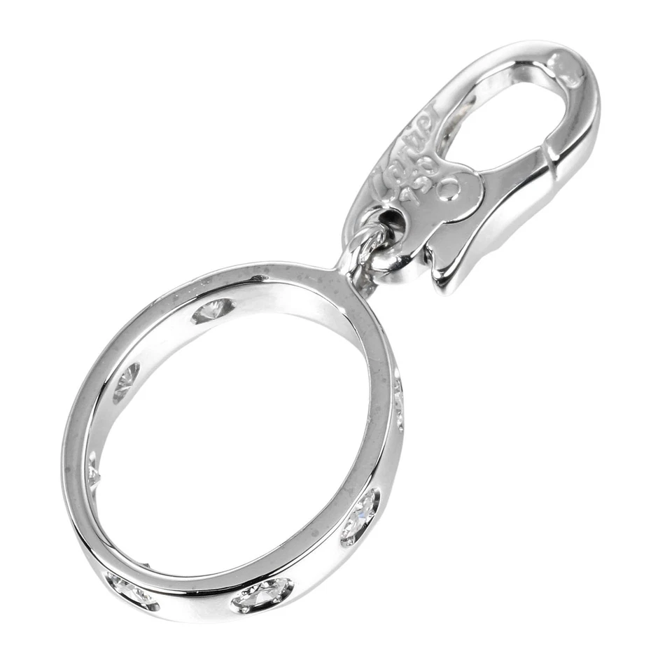 CARTIER Love charm Pendant top K18 white gold/7P Diamond 2.22g Women - Image 2 of 4