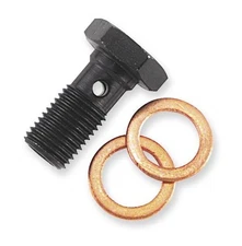Goodridge Universal Brake Line Banjo Bolt Single/Long 3/8"-24 Black