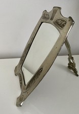 Beautiful very old silver mirror in very heavy metal 