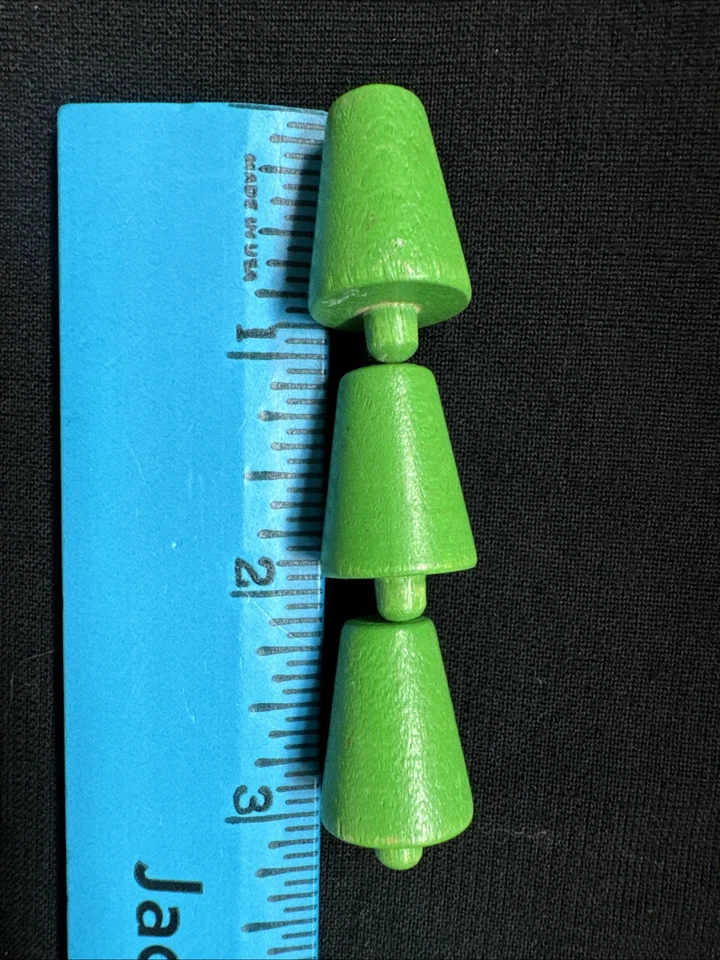 Lot of Wooden Blocks Shapes Beads Cars Trucks Trees Train for Playskool Pegboard - Image 2 of 4