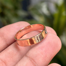 Solid Pure Copper Minimalist Healing Ring, Handmade, Unisex, Healing Ring