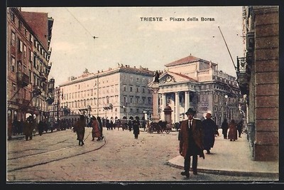 Trieste, Piazza della Borsa, Postcard 