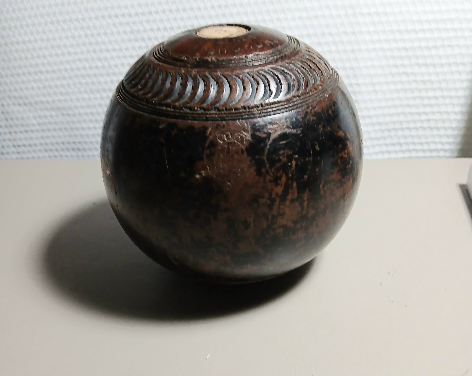 Estate Antique Vintage Bias 3 Penshurt Bowling Ball #3  1950