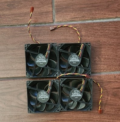 4X Lot Dell OptiPlex 3010 7010 Mini Tower PC Case Fan  0X755M 3W/3P 92x92x25mm