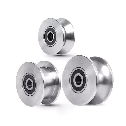 Rueda de polea ranurada U/V/H con rodamiento OD 34-90 mm para polea de gimnasio de cuerda o alambre - Imagen 3 de 23