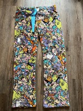 Nickelodeon Fuzzy Fleece Pajama Bottom Sleep Pants Size L Pull On Rugrats