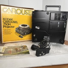 Kodak Carousel 750H Projector w/ Manual, Box,  Remote - TESTED WORKS