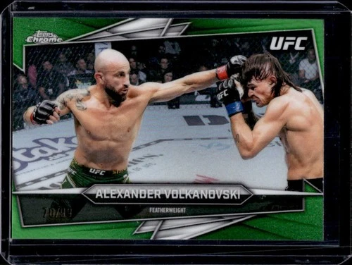 2026 Topps Chrome UFC Alexander Volkanovski Refractor Green #/99