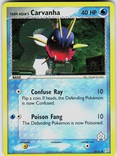 Team Aqua's Carvanha 47/95 EX Team Magma vs Team Aqua Pokemon on eBay