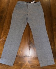 Banana Republic Sloan Pants Womens 4S Short Gray Ankle Mid Rise Trousers