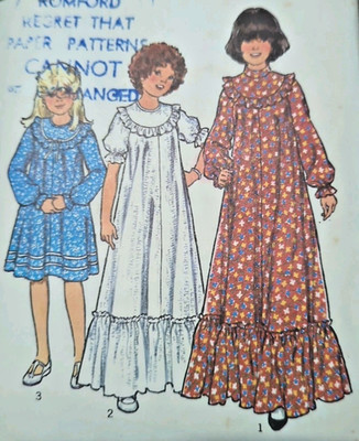 Vintage 70er Jahre Stil 2483 Teenager Mädchen Brautjungfer Party Kleid Schnittmuster Gr. 14