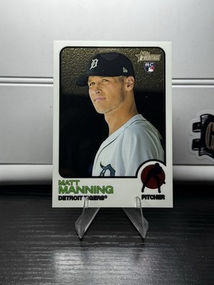 #227 Matt Manning (RC) Chrome /999 - 2022 Topps Heritage - Tigers