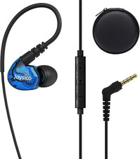 Stereo-To-Mono Single Earbud with Mic and Control, Wired One Ear Earphone Hea...