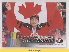 2018-19 Upper Deck UD Canvas Program of Excellence Dillon Dube #C267 READ ex2