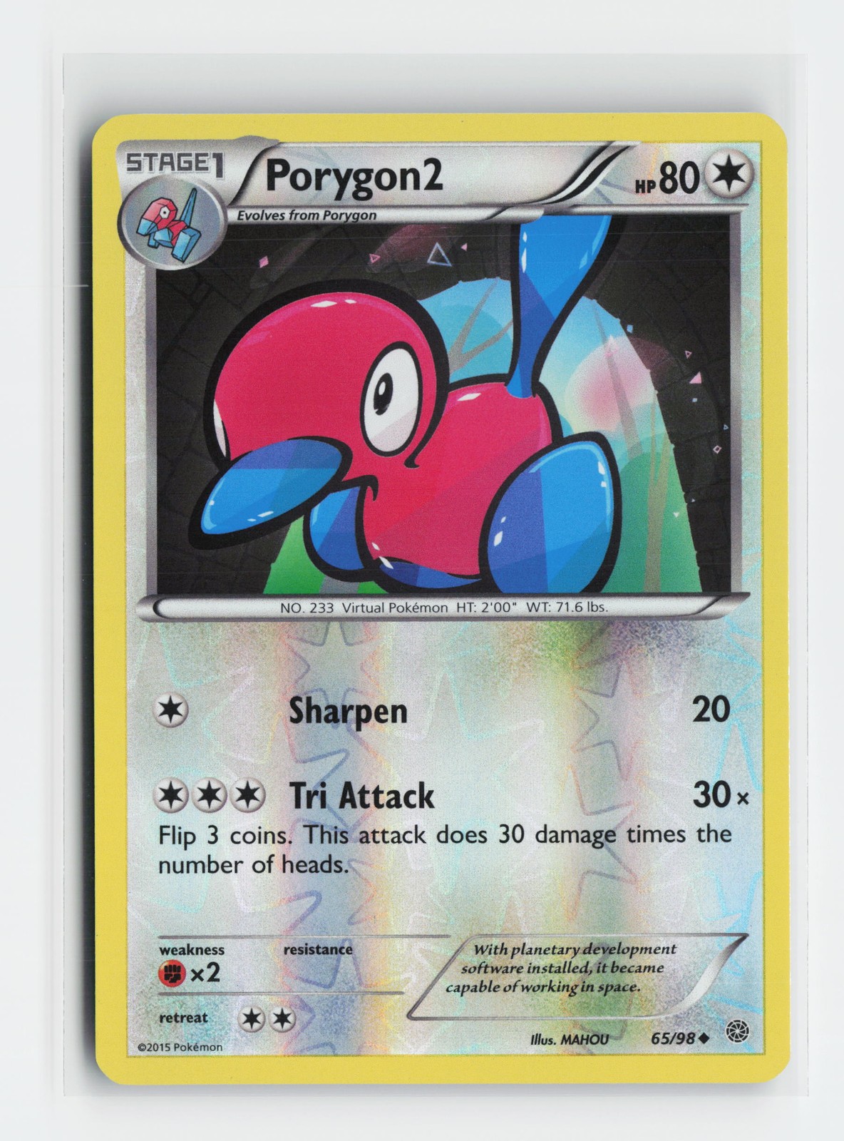 Porygon2 65/98 Uncommon XY - Ancient Origins Reverse Holofoil Pokemon NM