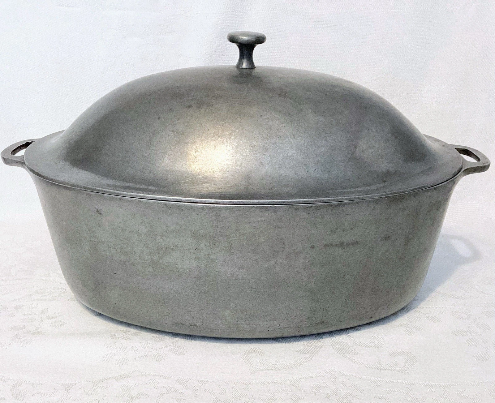 Vintage National Aluminum Manufacturing Roaster Dutch Oven W/Lid 12”