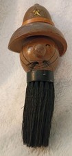 VTG Swank Wood Policeman / Bobby -Wood Clothes Brush West Germany 1960's MCM