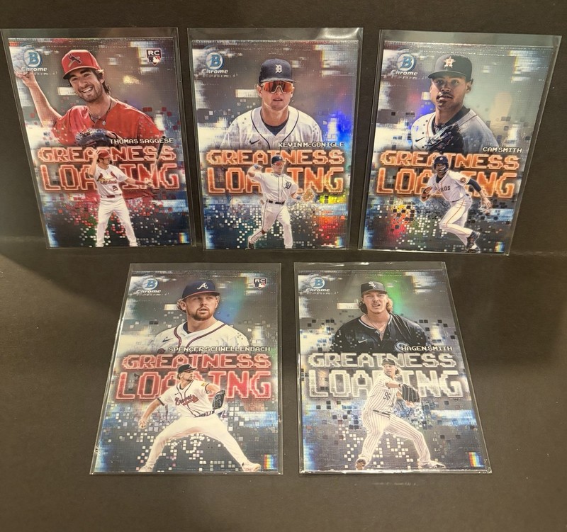 2025 Bowman Greatness Loading Kevin McGonigle + 4 More Chrome Lot