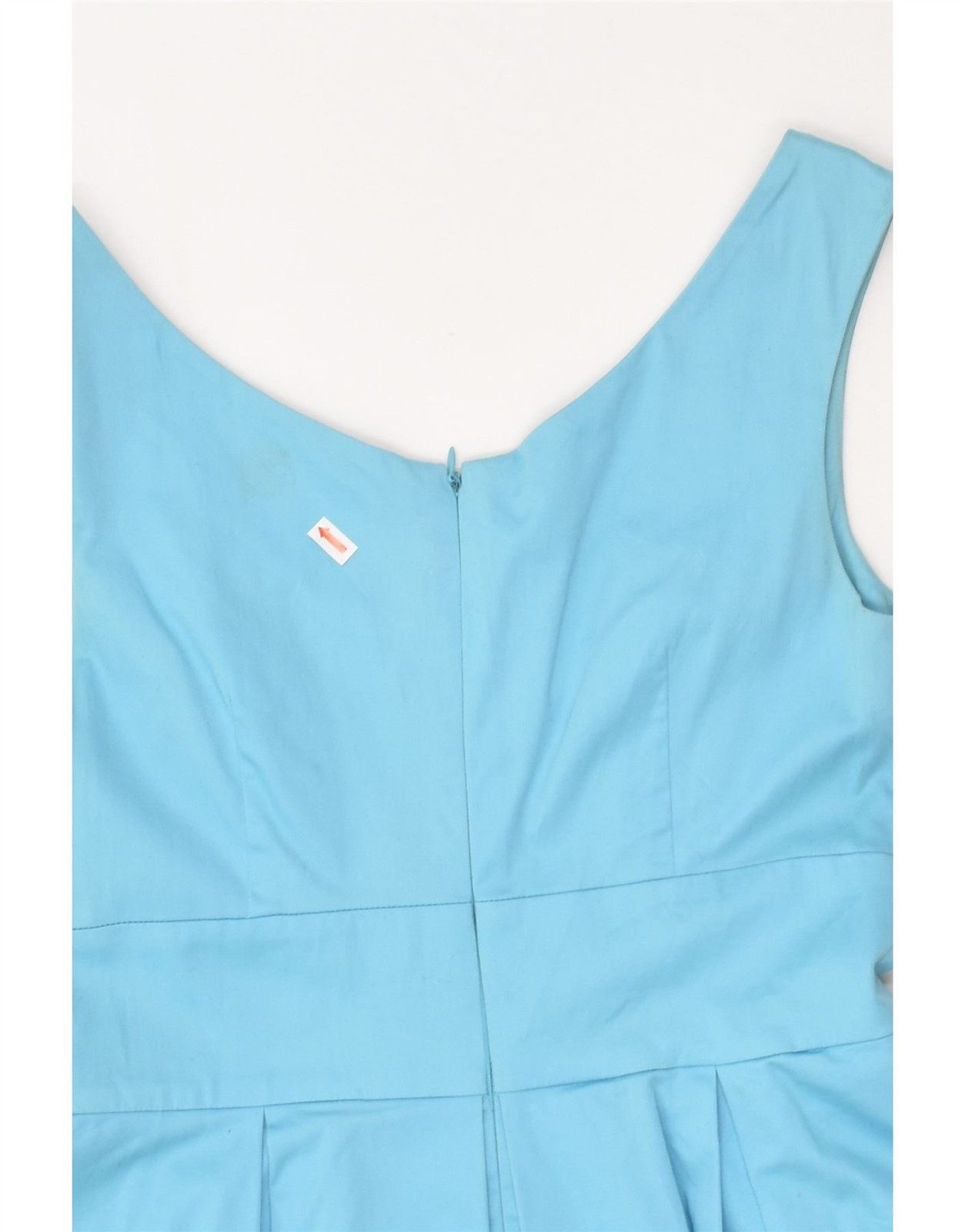 CALVIN KLEIN Womens A-Line Dress UK 10 Small Blue Cotton AB25 thumbnail 3