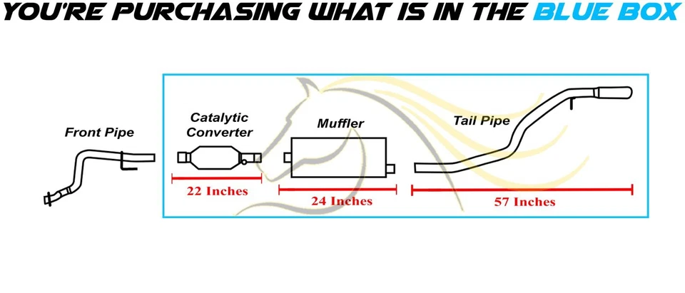 Kit de escape catalítico aprobado por la EPA para: Jeep Grand Cherokee 1996-98 4,0 L, 5,2 L Foto 3 de 4