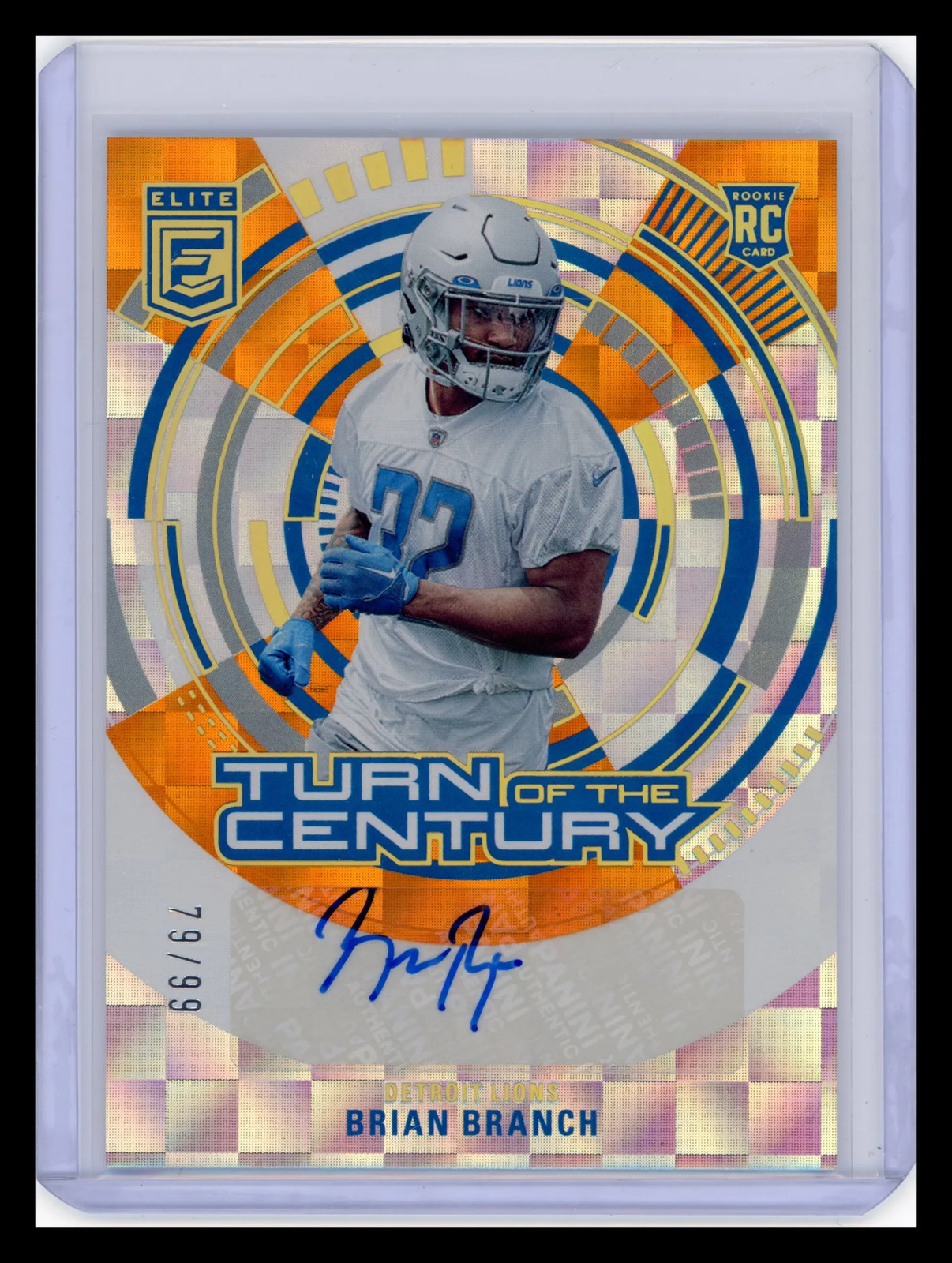 Brian Branch Panini Donruss Elite Turn of the Century Autograph #TCBBR Base