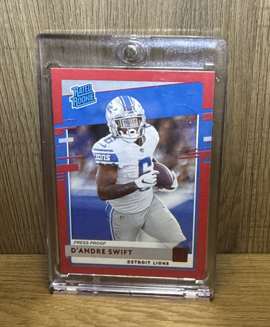 2020 Panini Donruss - Rated Rookie D'Andre Swift #309 Press Proof Red (RC)