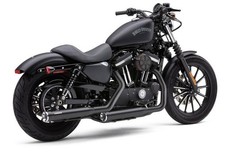 Cobra RPT Slip-On Mufflers Black #6081RB Harl...