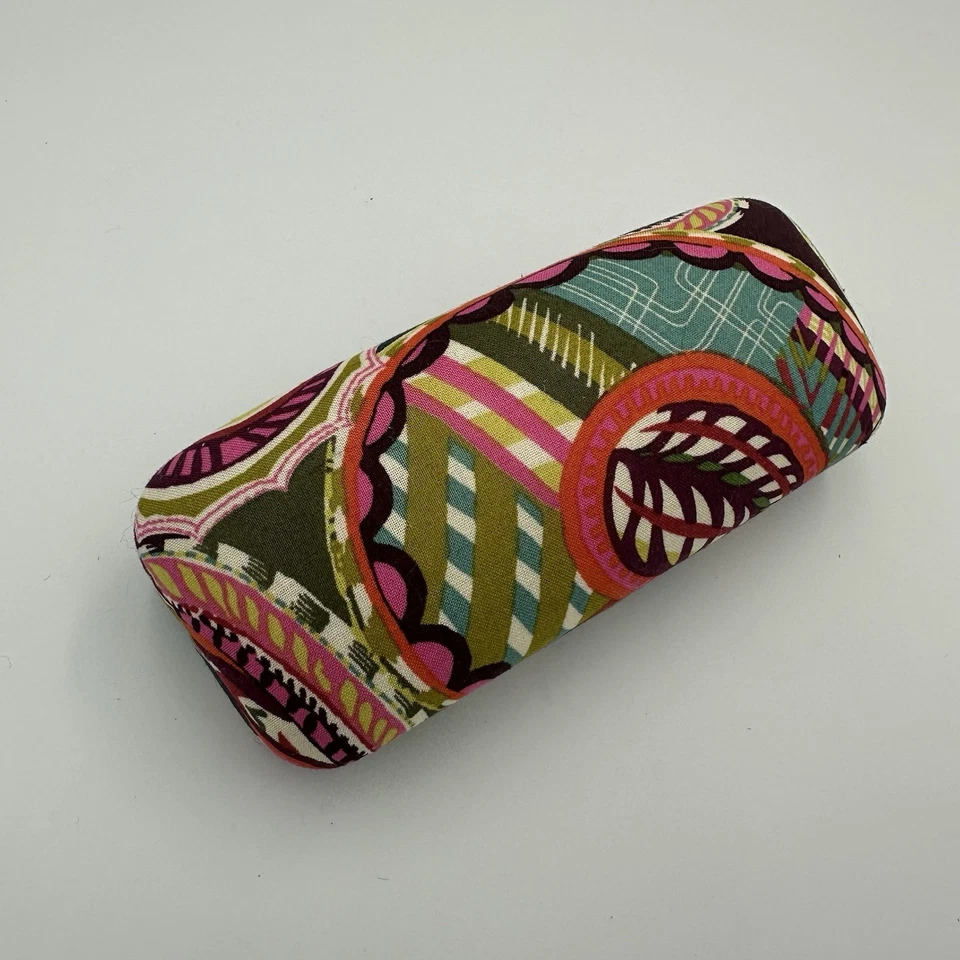 Vera Bradley - Estuche rígido para gafas Paisley Clam - Verdes, Rosas - Colores otoñales Foto 2 de 4