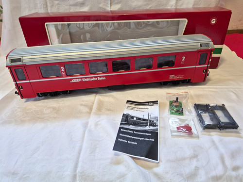 LGB 30510 Spur G digitaler RhB Personenwagen 2. Klasse mit Lichtfunktion mXion | Condition: Gebraucht