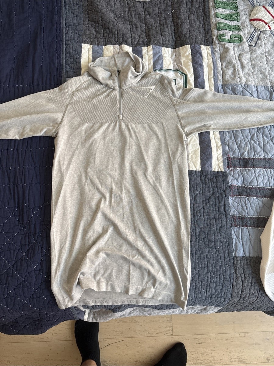 OG Rare Gymshark White Phantom Quarter Zip Worn By David