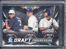 Faedo, Alex/Mize, Casey/Greene, Riley - 2019 Bowman Chrome - Draft Progression