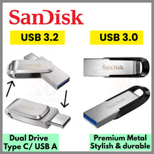 SanDisk USB Flash Dual Drive Flair Luxe 128GB 256GB 512G 1TB Memory Flash Drive