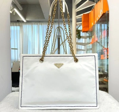 Prada Sac chaîne Tessuto blanc 1BG268G103004 148576492 [U] - Photo 1/4